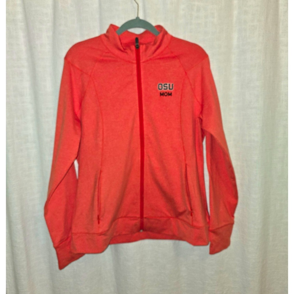 Cutter & Buck OSU Mom DryTec Full-Zip Pullover - Women's XL (Orange Heather)